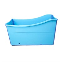 W WEYLAN TEC Large Foldable Bath Tub Bathtub for