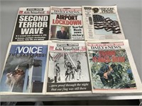 Assorted Newspapers from September 2001