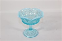 Fenton Blue Opalsecent Glass Candy Dish