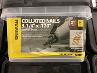 3-1/4"x.120" Framing Collated Nails (1,000ct.) x2