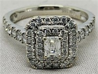 14KT WHITE GOLD 1.43CTS DIAMOND RING FEATURES