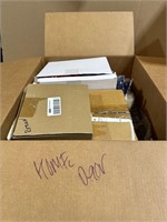 Large box of new home decorations & more