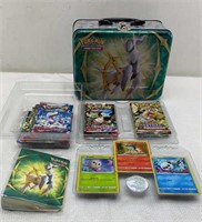Pokemon chest with cards