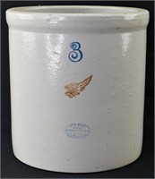 Red Wing Pottery 3 Gallon Crock