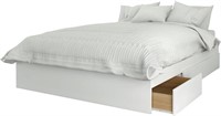 Nexera 375403 3-Drawer Storage Bed Frame