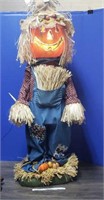 Lighted Pumpkin Head scarecrow