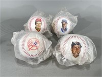 Player Collector Baseballs -4 assorted