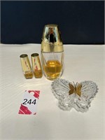 Beautiful Perfume & Crystal Trinket Box