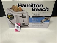 Hamilton Beach Brushed Stainless Steel Toaster..