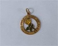 14kt Gold "Yellow Rose of Texas" Charm
