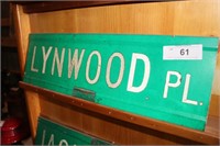 STREET SIGN -LYNWOOD PL