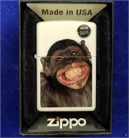 New Old Stock Monkey Grin Zippo Lighter