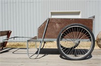 2 Wheel Wood & Metal Yard Cart