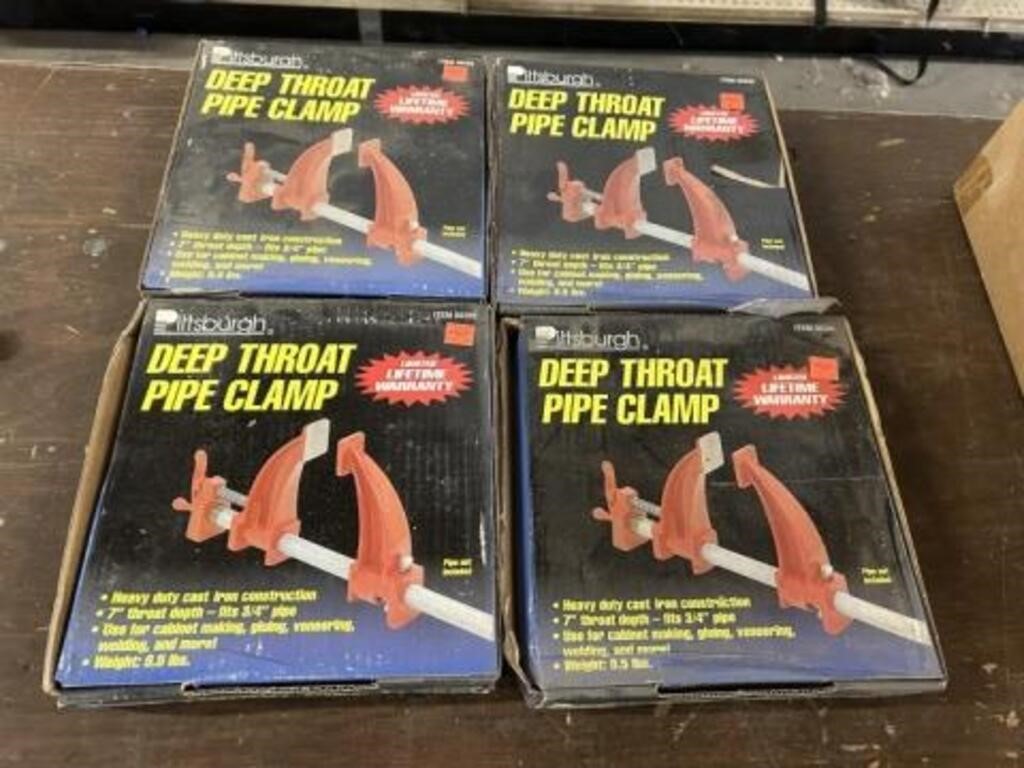 DEEP THROAT PIPE CLAMPS