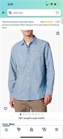 O535  Men's Regular-Fit Long-Sleeve Chambray Shirt