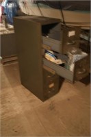 Letter size file cabinet and contents