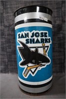 San Jose sharks metal pail