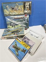 6 Model Kits - Helicopter, Plane & Tank