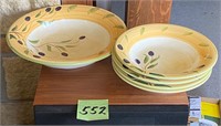 Italian Ceramic Spaghetti Bowl Set