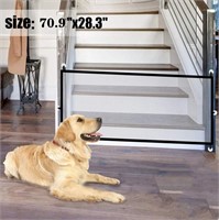 Magic Pet Dog Gate Baby Gate 70.9" x28.3" Mesh,