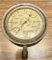 Antique Ashcroft Hydraulic Pressure Gauge