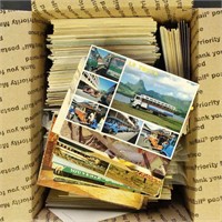 US & Worldwide Postcards, hundreds of mid to late