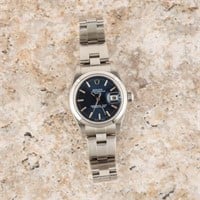 Owned Rolex Ladies Date 79160 Blue Dial