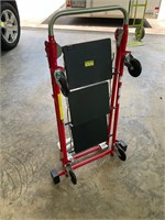 Ladder, hand trucks and cart in one