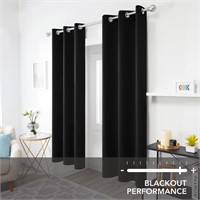 R121  Deconovo Blackout Curtains 42x72", Pack of 2