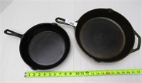 2 Cast Iron Pans