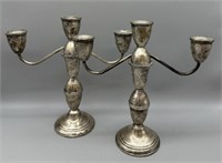 Duchin Weighted Sterling Silver Candelabras