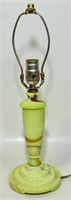 UNIQUE 1930'S SLAG URANIUM GLASS  ACCENT LAMP