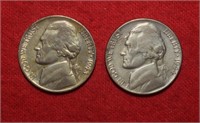 1943P & 1944P Silver War Nickels w/ Mint Errors