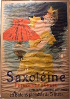 Saxoleine Petrole de Surete Vintage French Poster