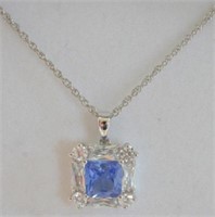 Sterling Silver Tanzanite Necklace