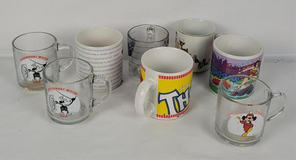 Assorted Vtg Disney Mugs