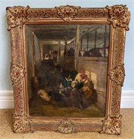 Original Oil Signed J. Graham, Condition Issues