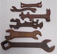 Lot of 6 Implement Wrenches