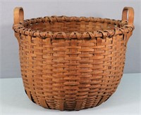 Antique Double Handled Basket