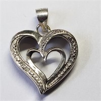 S/Sil Diamond Pendant