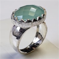 $200 S/Sil Chalcedony Ring