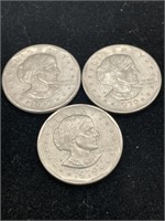 Lot of Three Susan B. Anthony 1979 Coins