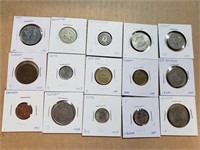 (15) WORLD FOREIGN COINS LOT