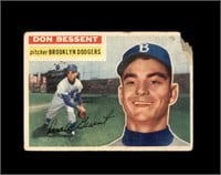 1956 Topps #184 Don Bessent P/F to GD+