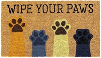 Wipe Your Paws Natural Coir Doormat Anti-Slip