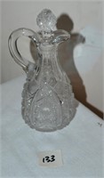 Vtg Cut Glass Cruet