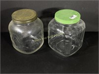 Pair Of Vintage 1 Gallon Glass Jars
