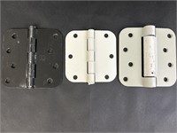 White, Black , Grey Door Hinges with Screws