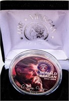 Coin .999 Fine Tribute to Ronald Reagan Silver