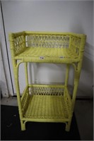 painted wicker stand